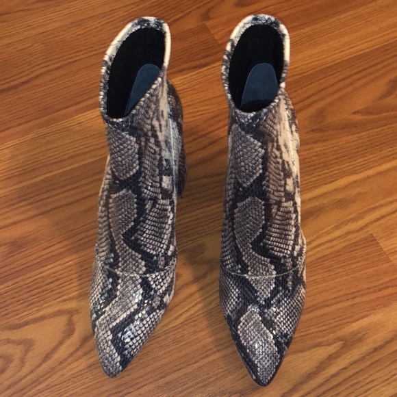 Charles David Snake Print Boots - Picture 2 of 5